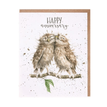 OWL HAPPY ANNIVERSARY CARD