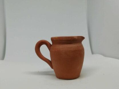 Vintage Miniature Handpainted Terracotta Jug